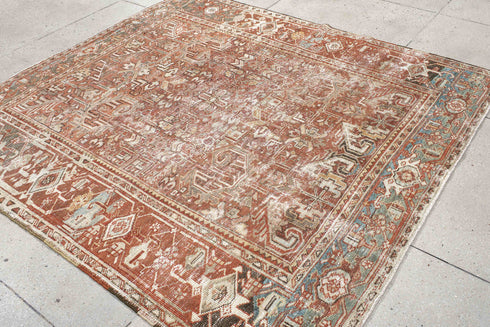 Antique Heriz Area Rug (6' x 7')